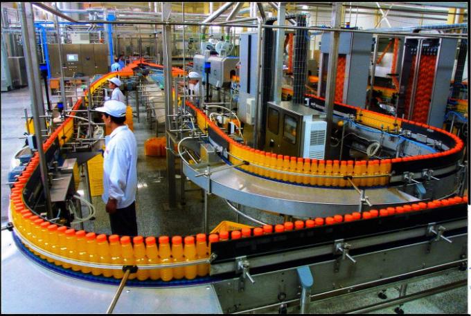 Cadena de producción automatizada de la bebida del zumo de fruta sistemas de transportador de empaquetado