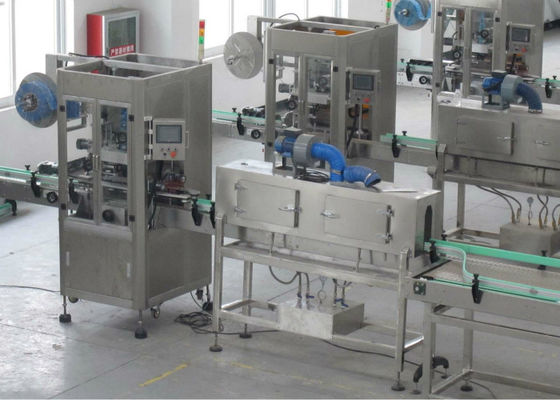 China Las botellas/tarro automatizaron la empaquetadora, máquina de etiquetado de la manga de encogimiento de calor proveedor