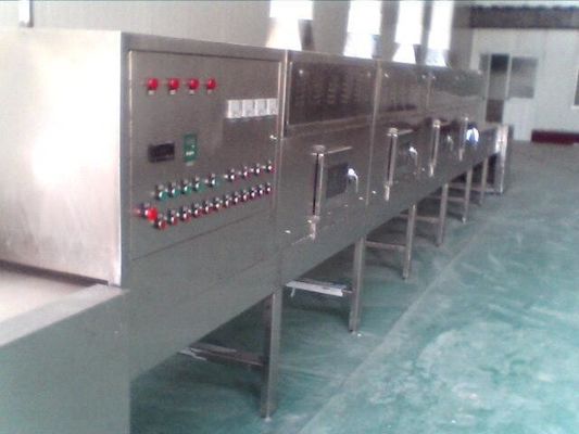 China Máquina del pasteurizador del grano del polvo, túnel continuo del esterilizador del vapor de la microonda proveedor